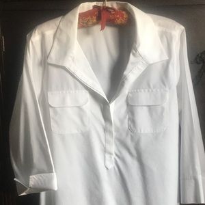 Chico’s White Pullover Shirt NWOT